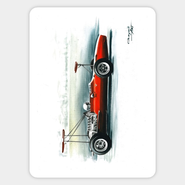 1969  312 F1. Test car, Modena Sticker by oleynik